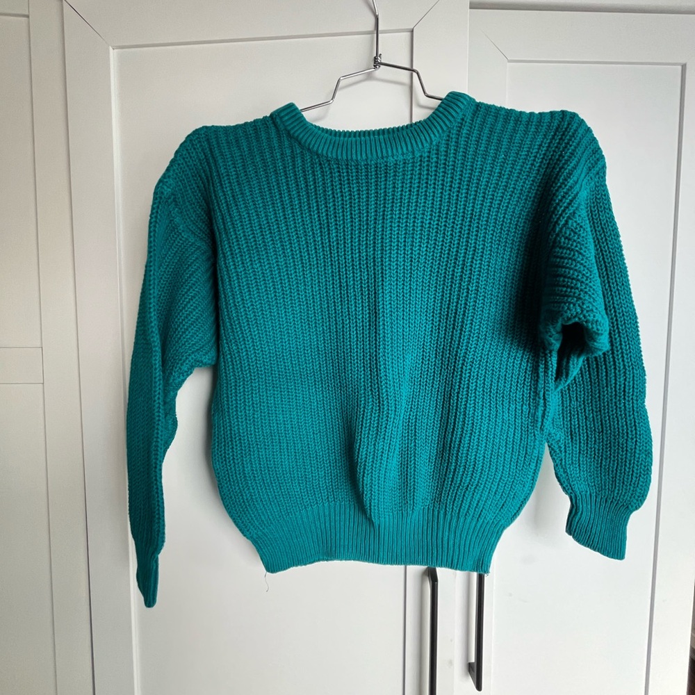Teal vintage Forenza Women's Sweater